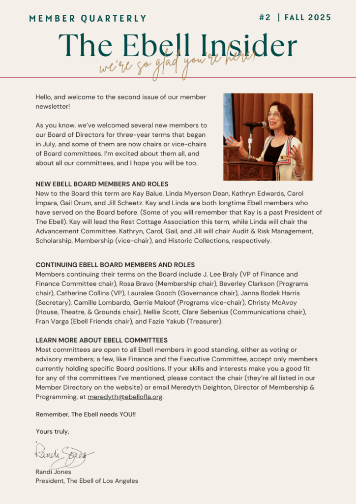 Cover of Fall Ebell Insider Edition